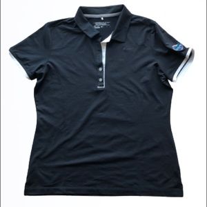 Nike Golf Dri-Fit Black Polo Large